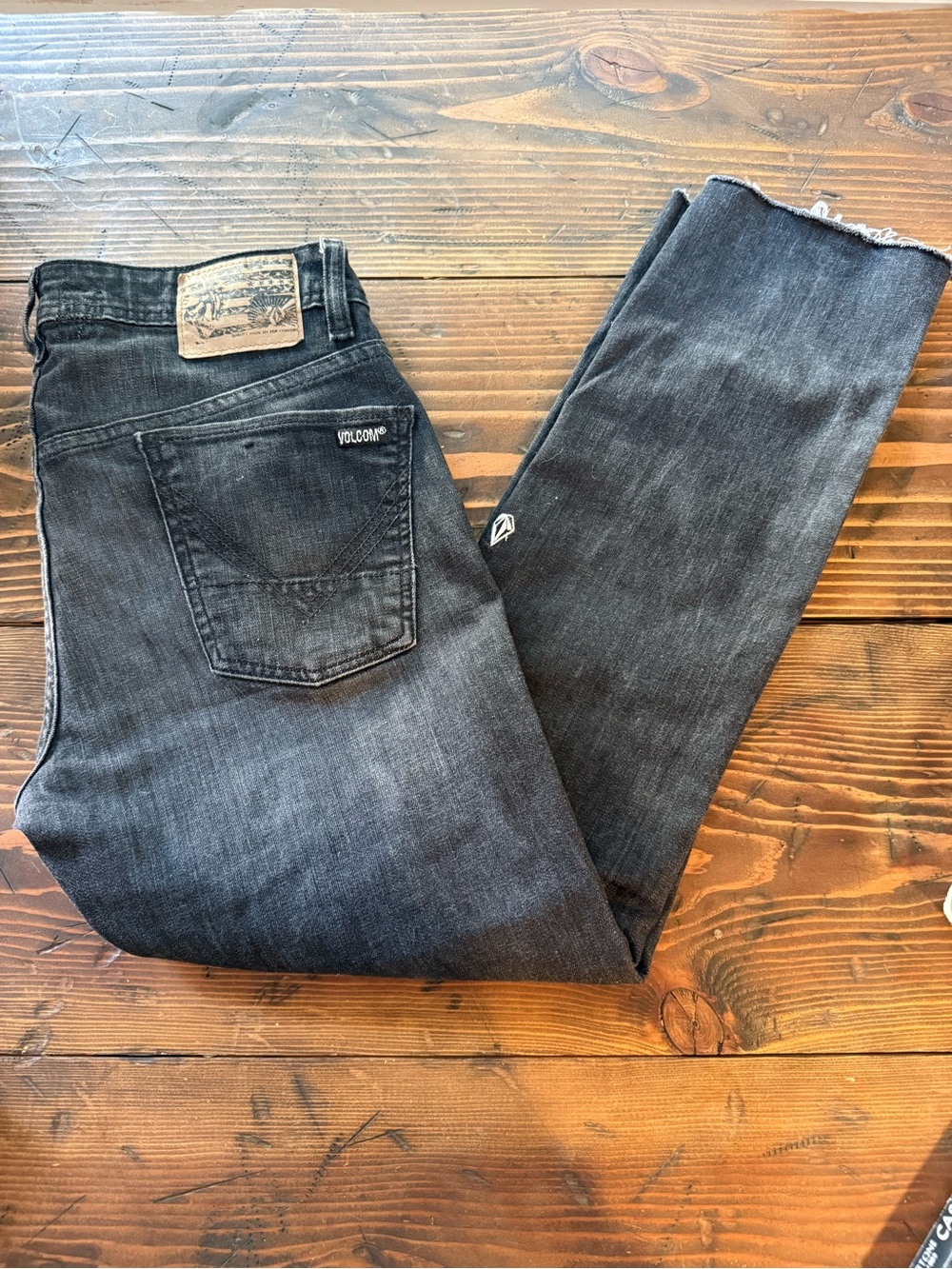 Volcom Men's Black Slim Straight Jeans